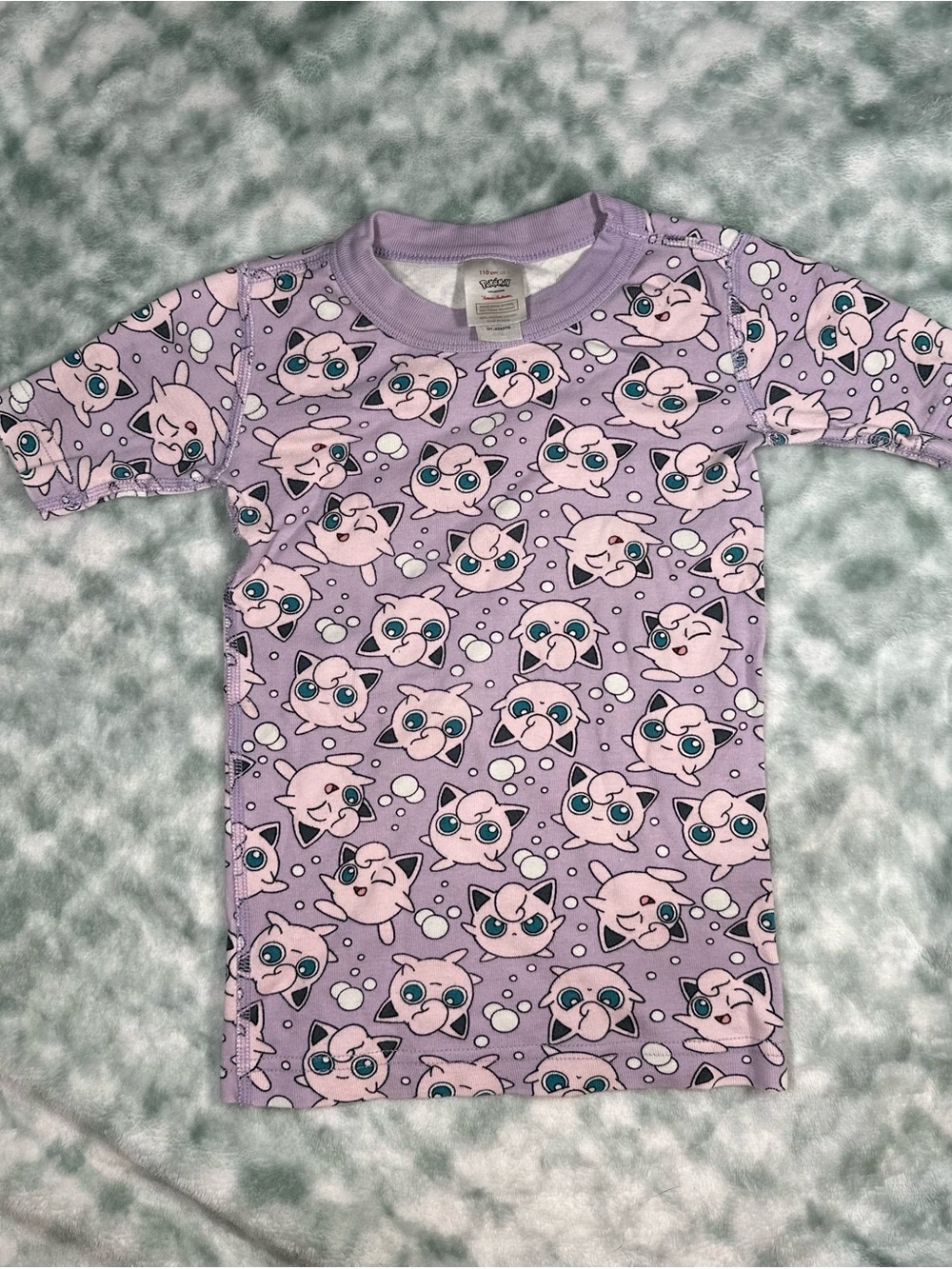 Pokemon Girls Lavender and Pink Jigglypuff Pajama Top